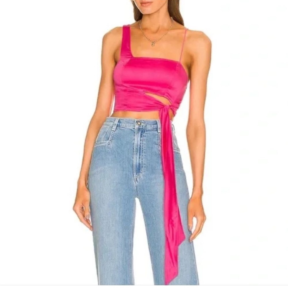 NWT Free People Mila Tie Crop Top
